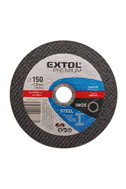 Extol Premium Cutting disc for steel, Extol Premium, 150x1.0x22.2mm