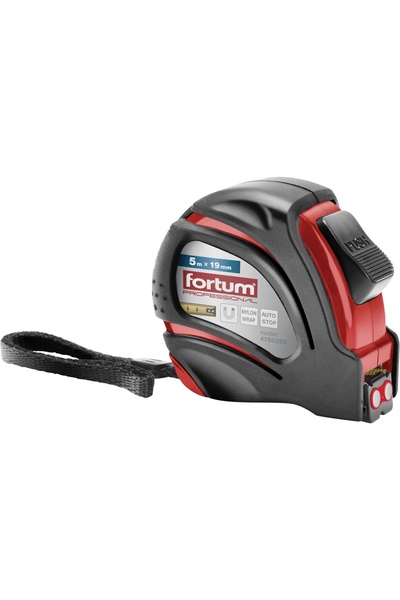 FORTUM Ruletă, FORTUM, 4780205, Clasa de precizie II, cauciuc