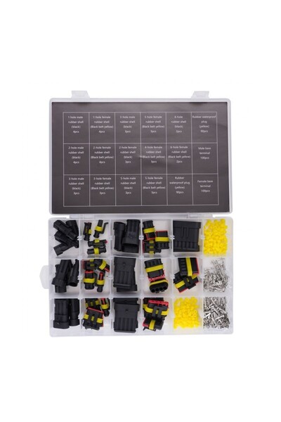 Kraft&dele Set de 424 conectori electrici, Kraft&Dele, auto, pentru senzori, ...
