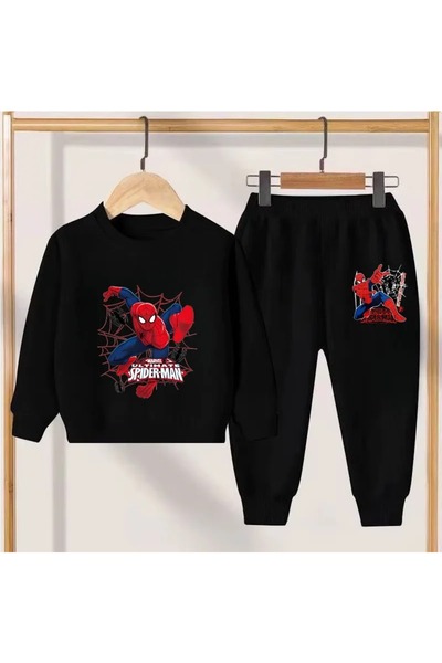 SVART WEAR Set de trening cu imprimeu, cu guler tip ciclist, combinație de bl...