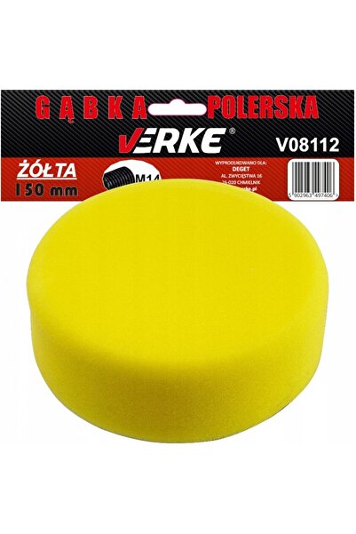 VERKE Polishing sponge, 150mm yellow, Verke, V08112