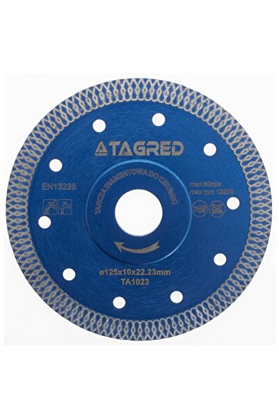 Tagred Professional Diamond disc, Tagred, 125 mm, for cutting ceramic tiles