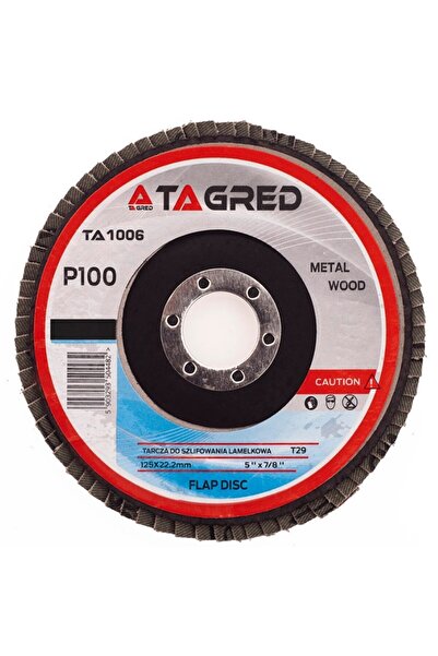 Tagred Professional Metal grinding disc, Tagred TA1006, 125mm/22,23mm, P100