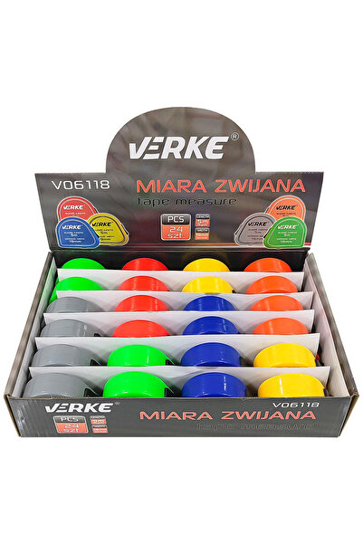 VERKE Set de rulete de măsurat, 5m, 24 buc., VERKE, V06118