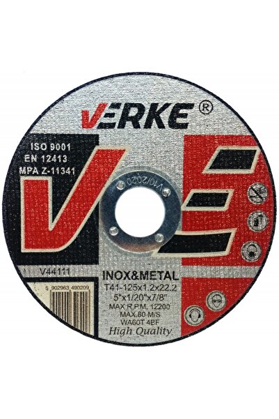 VERKE Stainless steel/metal cutting disc, Verke, 125 mm, V44111 1