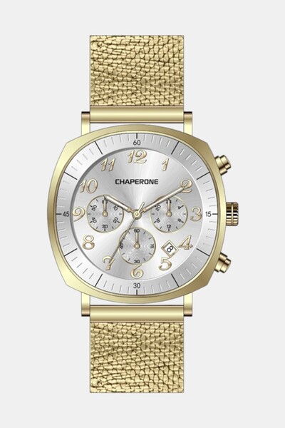 Chaperone Erkek Kol Saati Minimal Silver / Gümüş Kadran Hasır Kordon C000643