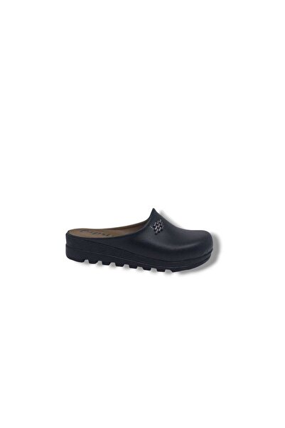 Zerhan 250 Women's Black Buckle Closed Toe Room Slippers
