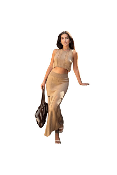 Sobe Knit Skirt and Crop Top Set