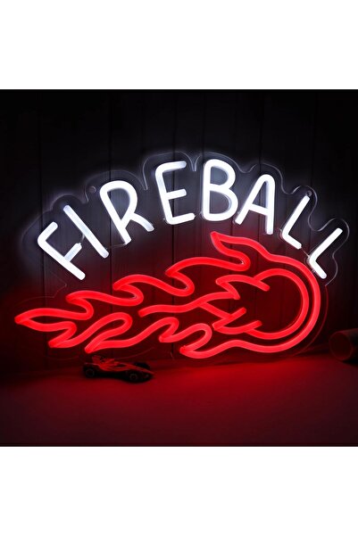 Slasa لوحة نيون ويسكي فايربول، 43.2 × 25.4 سم، متعددة الألوان بتقنية LED، مصن...