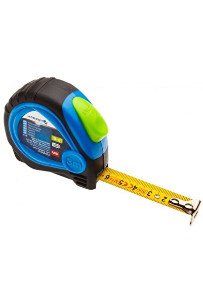 Hogert Ruletă, HT4M423, 3 m, 0,12 mm, cu blocare a benzii