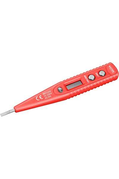 Extol Premium Voltage tester with display, 12-220V, 8831210, AC/DC,