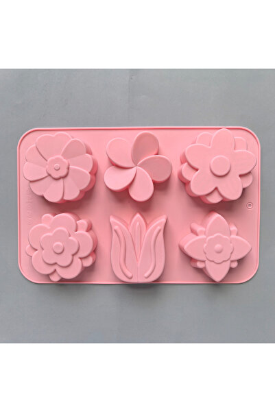 Choice1 011pink kinds Flower Silicone Molds Different Flower-shaped Baking Mo...