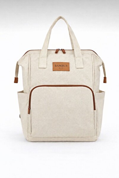 Bambus Home Mother Baby Care Backpack Thermal Bottle Holder Compartment Mothe...