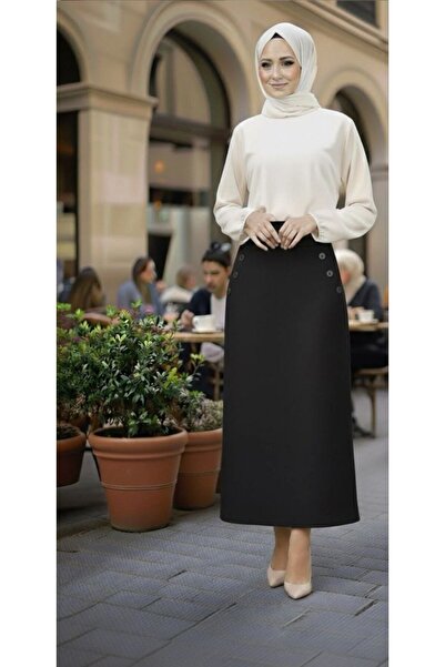 Modamartı CEPLİ ve DÜĞME DETAYLI KALEM ETEK