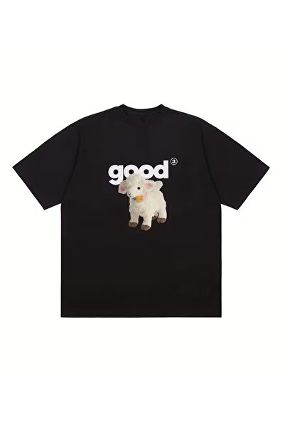 LELVANİ μπλουζάκι unisex με χαριτωμένο αρνάκι (GOD) τυπωμένο