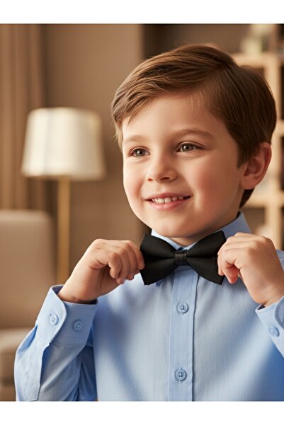 E-Giyimbank Unisex Children's Elastic Bow Tie 3-7 Years Old Children's Bow Ti...