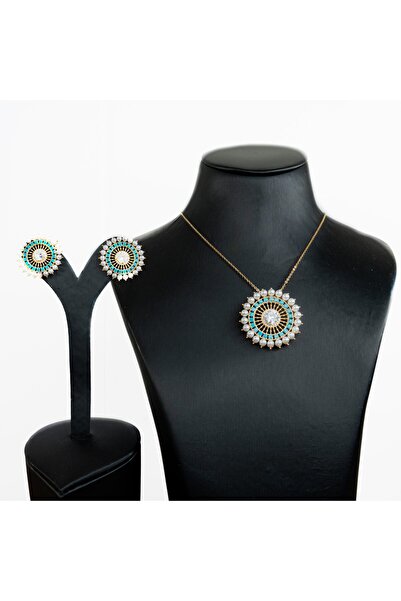 BELLA CİAO Necklace and earrings with pearl accents