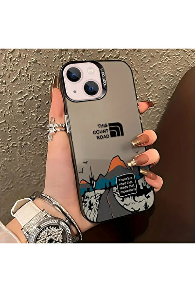 Caseji iPhone 15/14 Compatible Mountain Road Print Pattern Quality Luxury Pho...