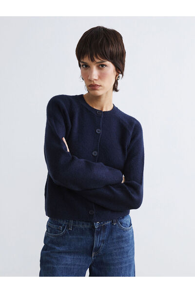 LC Waikiki Rmz Gi̇yi̇m Farkiyla Zero Roba Women's Knitwear Cardigan