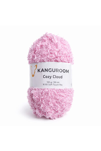 Kanguroom Cozy Cloud Plush Hand Knitting Yarn Pastel Pink Cc06