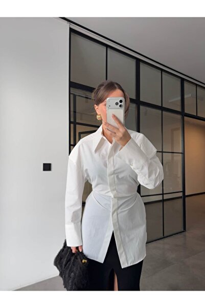 BB Bensu Buyruk Shoulder Pad Li Belden Bağlamali Bremen Gömlek