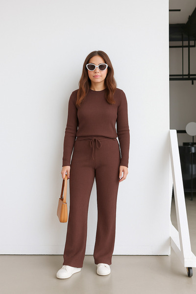 YAKAMEL KADIN FİTİLLİ YAZLIK İNCE GÜNLÜK PİJAMA TAKIMI