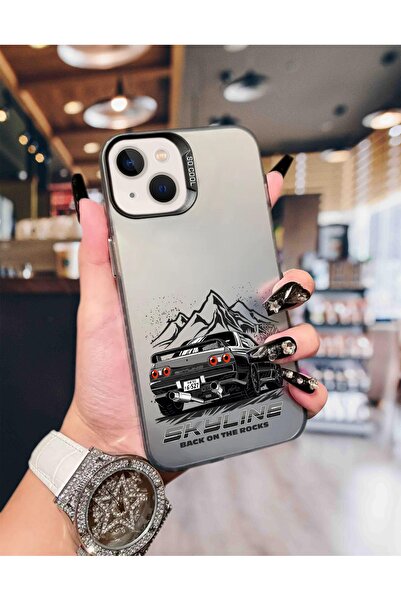 Caseji iPhone 15/14 Compatible Racing Car Print Pattern Quality Luxury Phone ...