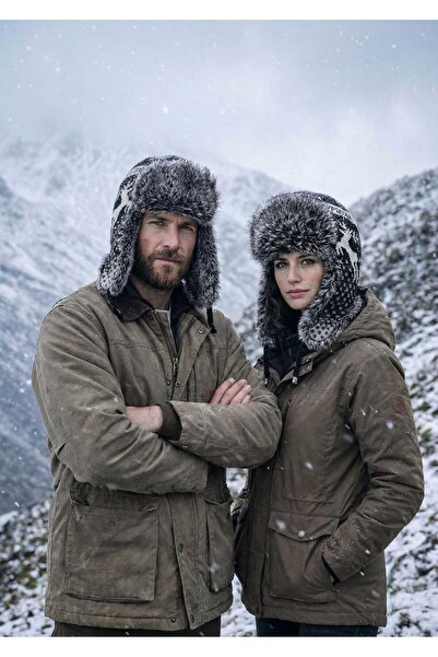 LAGRANZE Unisex Winter Hat with Earmuffs – Double Beanie Set