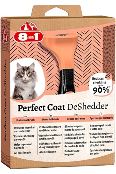 8in1 Perfect Coat DeShedder Furminator Kediler için Tüy Toplayıcı Kedi Tarağı...