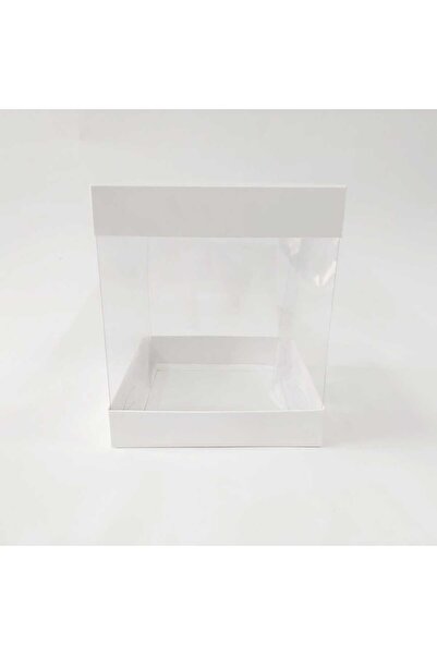 BOXSTATION 15x15x17 Asetat Beyaz Kutu 5 Adet