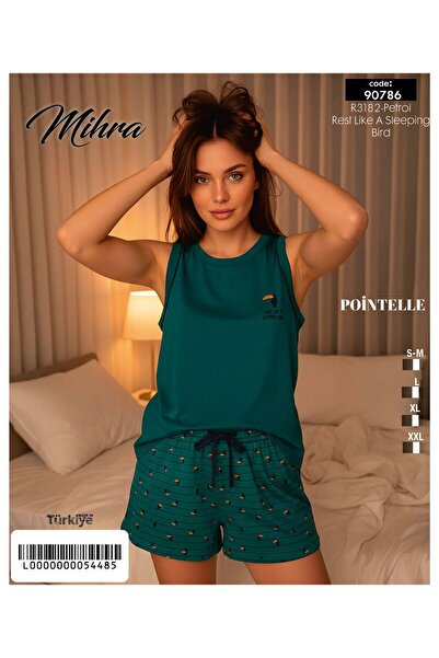 Mihra Compact Penye %100 Pamuk Şortlu Pijama Takımı