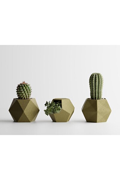 Sani Set of 3 pots, Atina, 104 x 119 x 80 / 110 x 105 x 80 / 99 x 94 x 80 mm,...