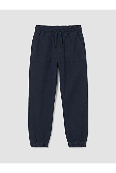 LC Waikiki Navy Blue Boys' Jogger Pants with Elastic Waist