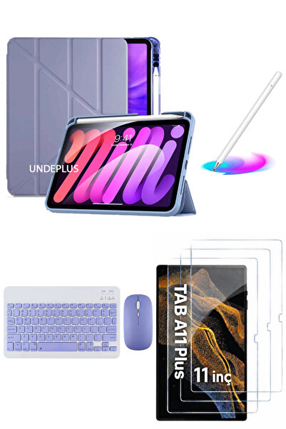Covpor Samsung Galaxy Tab A11PLUS ve A9PLUS Trifolding Kılıf+Klavye Mouse+Kal...