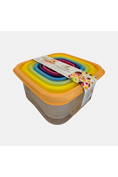 Anka Ticaret Multi-Colored 6 Pieces 12 Pieces Deep Freezer Microwave Storage ...