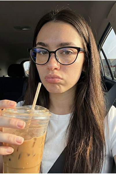 Angel Eyes Cat Eye Black Blue Light Protection Glasses