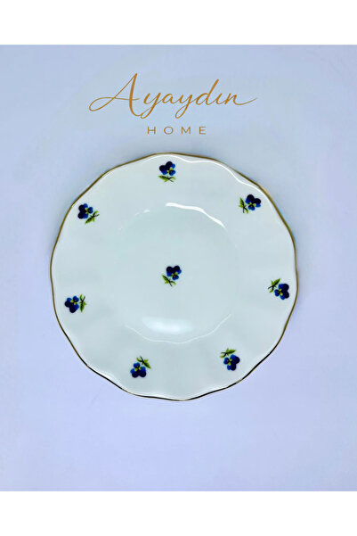 Porland Mavi Hercai Çay Tabağı 6’lı Set – AYAYDIN HOME