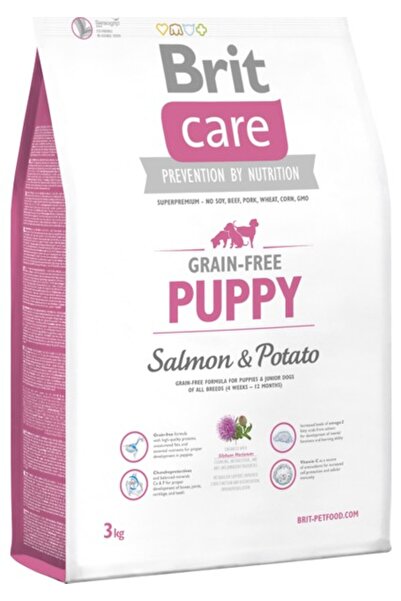 Brit Care Puppy Tahılsız Somonlu Küçük Ve Orta Irk Yavru Köpek Maması 3 Kg -T...