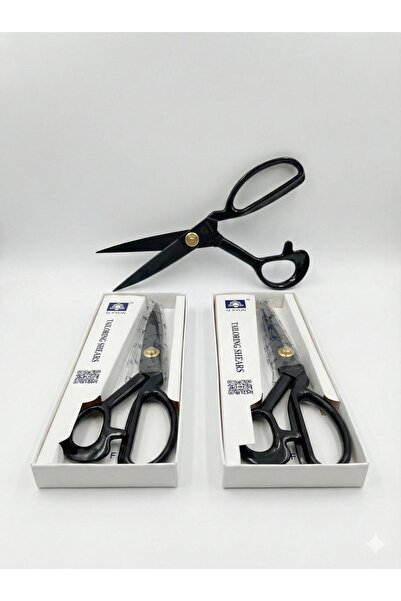 akyüz makine Q.X.Yun 8 Inch Professional Tailor Scissors - Black Steel Fabric...