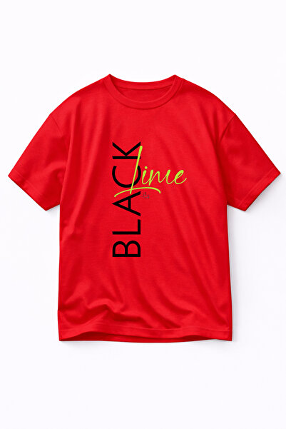 LORVEX Oversized T-Shirt Unisex 100% Cotton Comfortable Fit Black Li̇me B Pri...