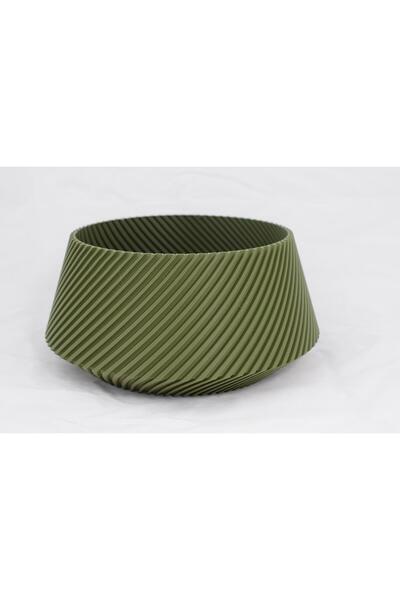 Sani Διακοσμητική γλάστρα Sani, Flora 200 x 200 x 100 mm, Σκούρο Πράσινο