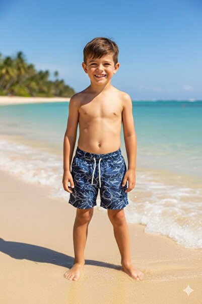 Benittokids Boy's Patterned Swim Shorts