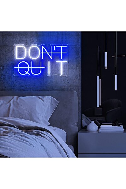 Slasa لافتة نيون LED "لا تستسلم" - مصباح جداري تحفيزي 25 × 40 سم