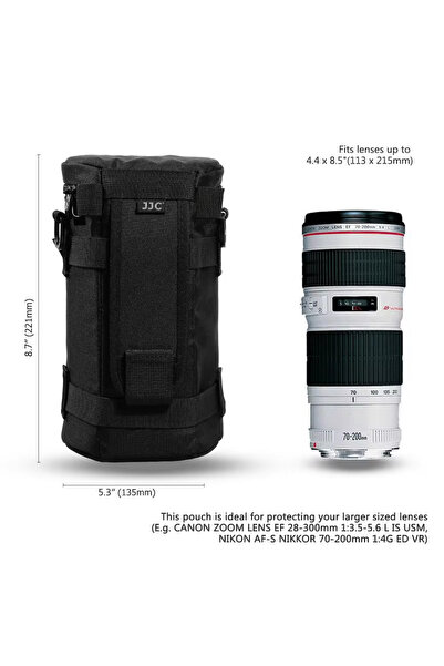 Choice حقيبة عدسات كاميرا JJC كبيرة الحجم مقاومة للماء، مناسبة لكاميرات DSLR،...