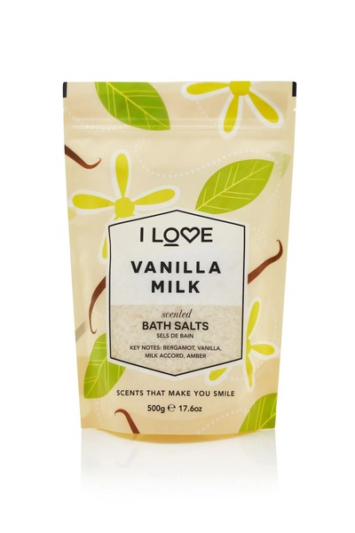 Dove I Love, Signature Collection, Vanilla Milk, Bath Salt, 500 g