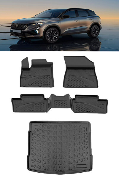 Sahler Renault Austral Mill Hybrit 2022 ve Sonrası 4.5D Paspas Rizline Bagaj ...