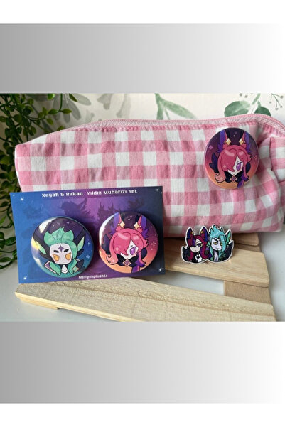 mellysaplush Xayah ve Rakan - League of Legends ikili rozet