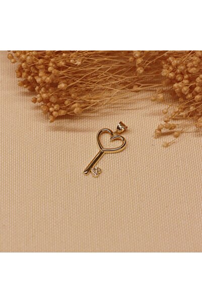 TAHAN MÜCEVHERAT Charm Key Minimal Kolye Ucu