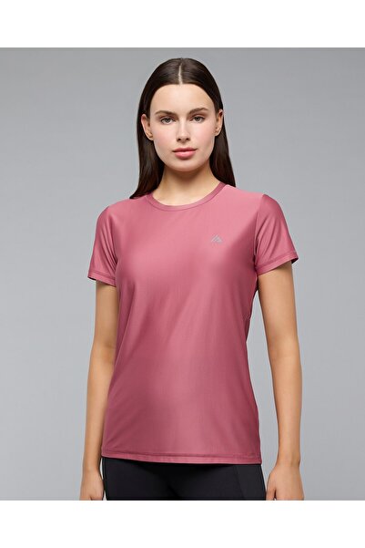 R&B Solid Active T-Shirt With Crew Neck And Short Sleeves