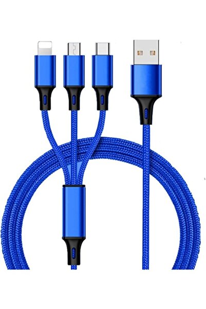 The Bros USB Type C Mobile Charging Cable 3 in 1 Fast Car Charging cable for ...